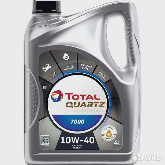 Масло моторное Total Quartz 7000 10W-40 (4 л)