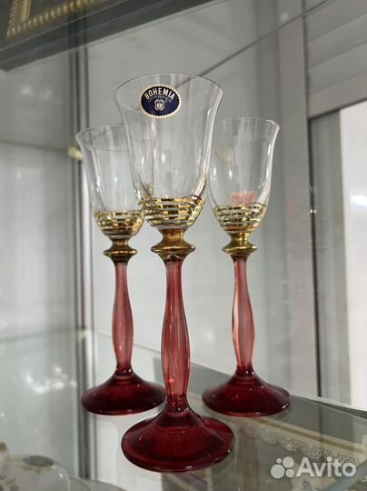 Фужеры бокалы богемия