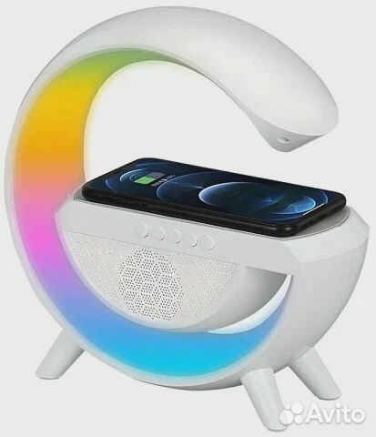 Настольная Bluetooth колонка с зарядным устройство