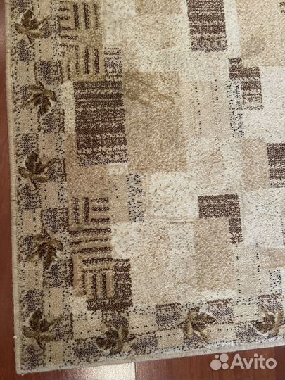 Ковер, шерсть 150 на 80 см бежевый