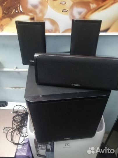 Активный сабвуфер yamaha + колонки
