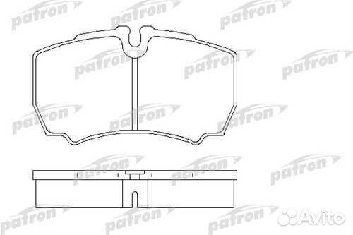 Patron PBP1405 Колодки тормозные iveco daily 99- задн