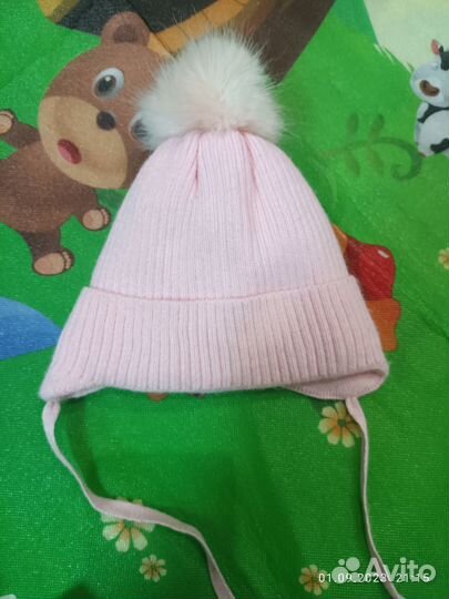 Шапка детская для девочки зимняя