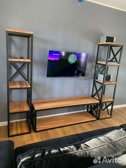 Стенка в стиле лофт