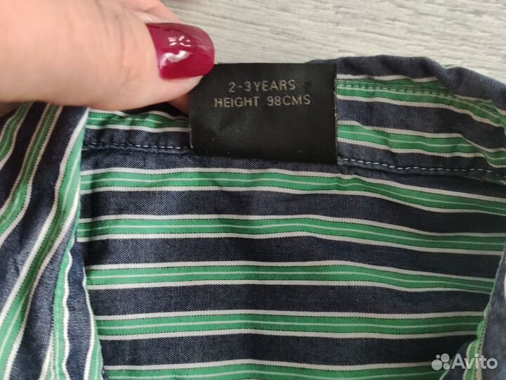 Рубашка next 98 размер