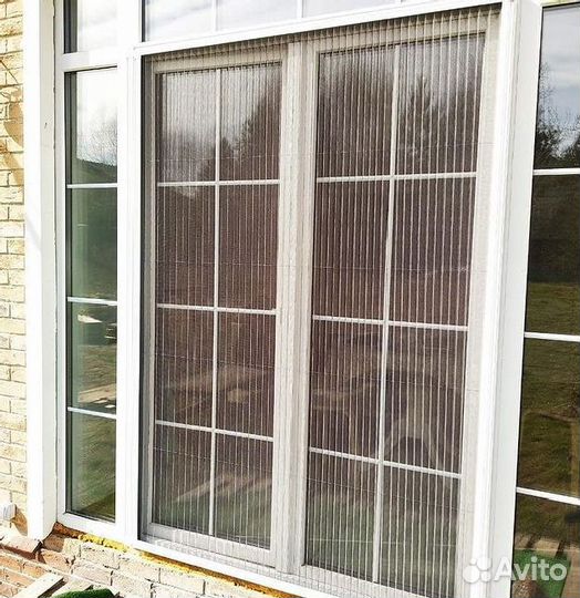 Москитные сетки плиссе на окна и двери