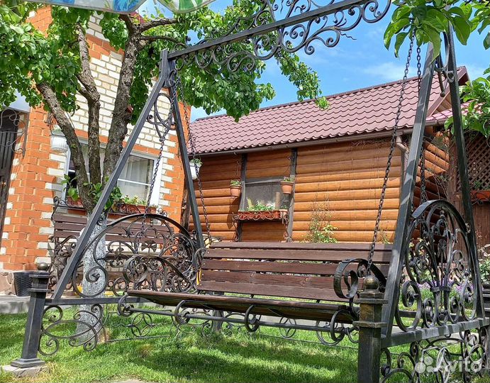 Садовые качели кованые