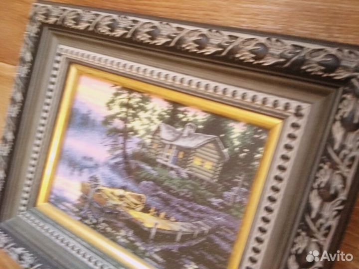 Картина вышитая крестом ручная работа