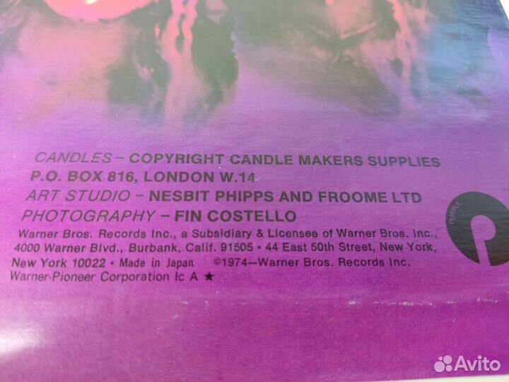 Deep Purple - Burn LP Japan 1974 EX