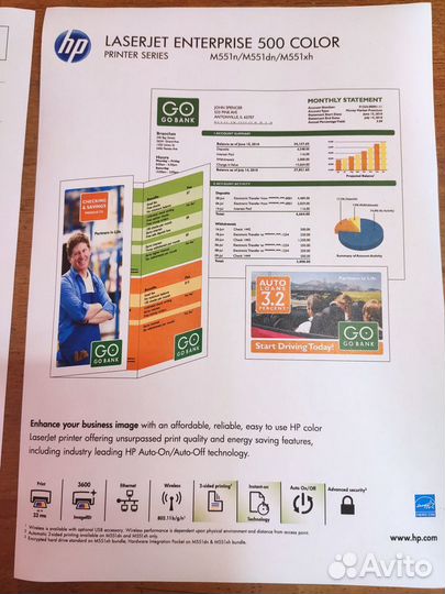 Цветной принтер HP LaserJet Enterprise 500 M551dn