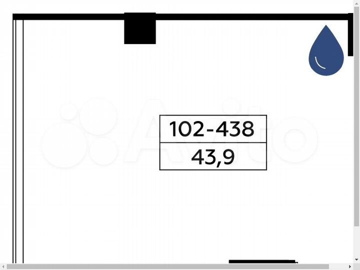 Продается помещение под офис площадью 43.9 кв.м