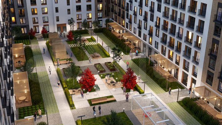 1-к. квартира, 66,3 м², 6/6 эт.