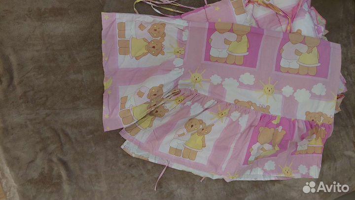 Балдахин, бортик, простыня