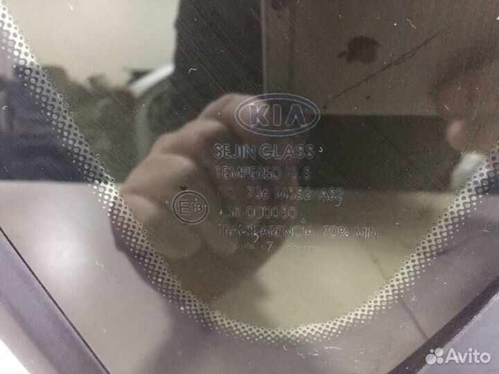 Стекло кузовное глухое левое Kia Ceed ED 2007-2012