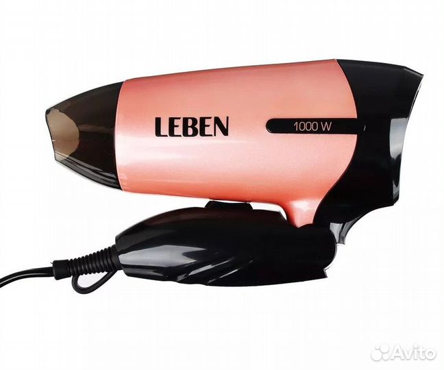 Новый фен складной, дорожный, 1000 Вт