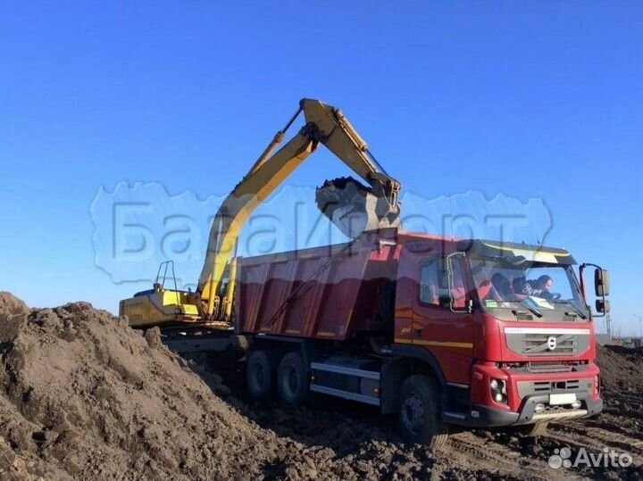 Доставка плодородной земли грунта