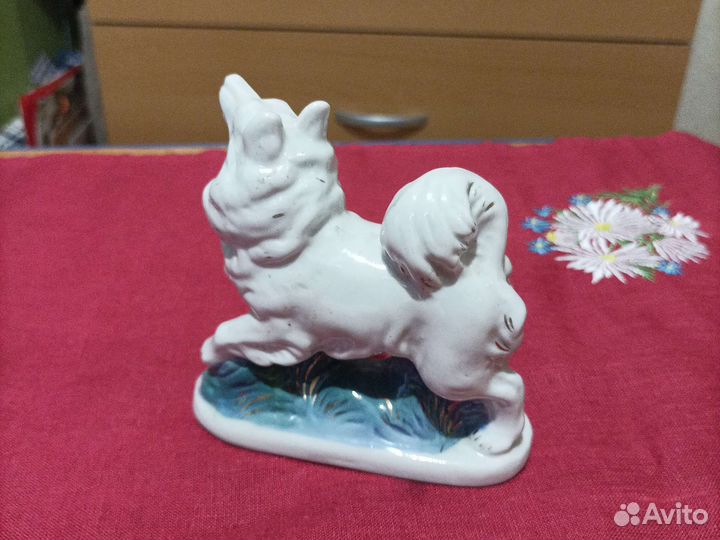 Лайка фигурка гжель 1950 год