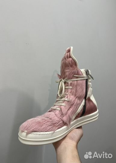 Rick Owens Geobasket pink pony