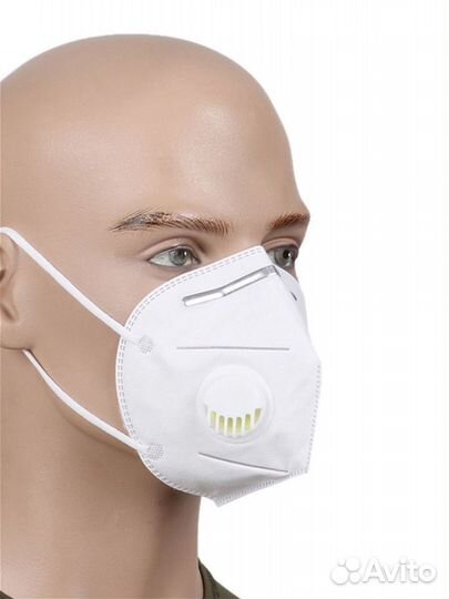 Маска-респиратор с клапаном KN95 Опт и Розница