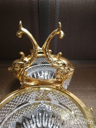 Ваза конфетница Чехия, Богемия