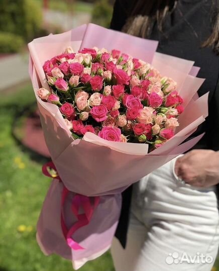 Доставка кустовые розы