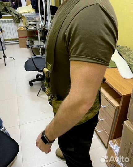 Боевой пояс с баллистической защитой и лямками Бр1