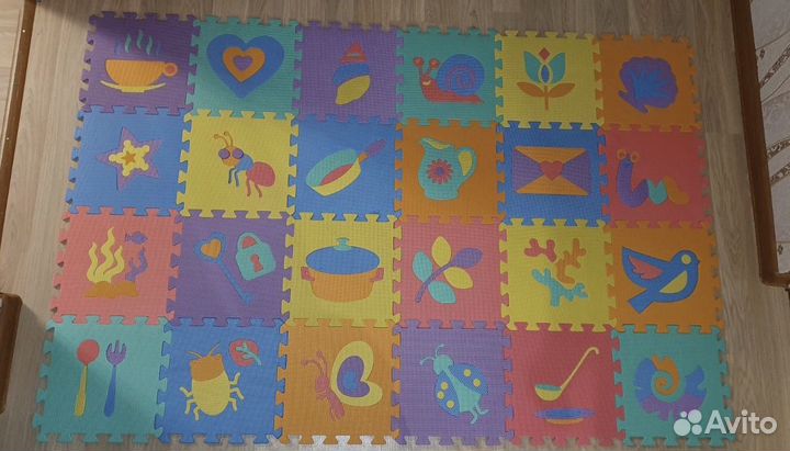 Пазлы коврик детский мягкий