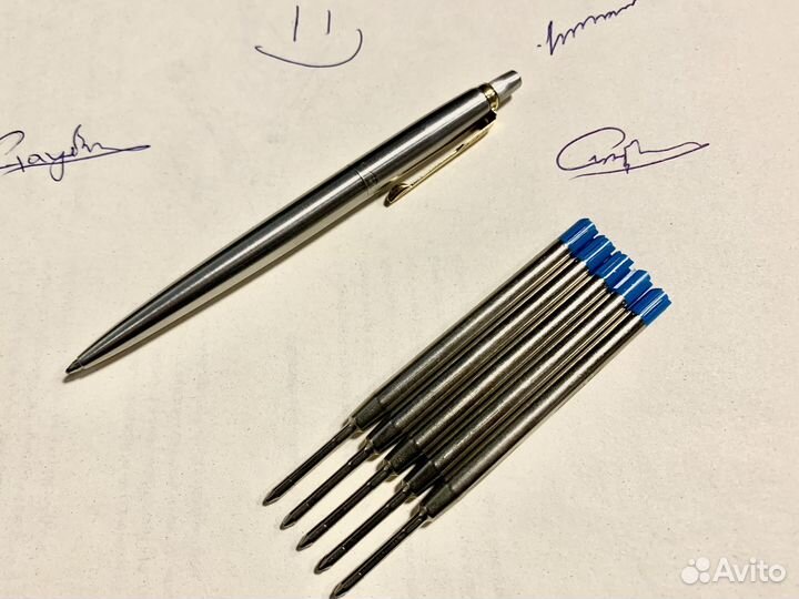 Стержни для ручки паркер, Parker синий слив