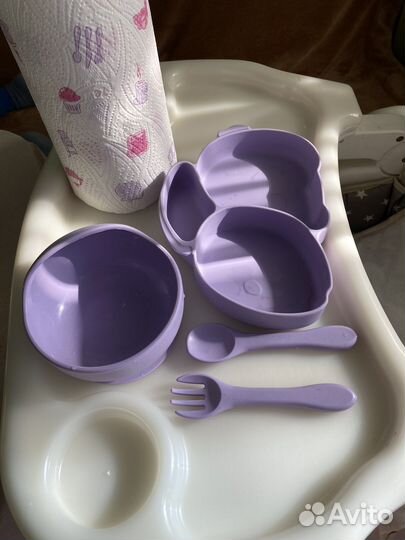 Детская посуда для кормления силиконовая