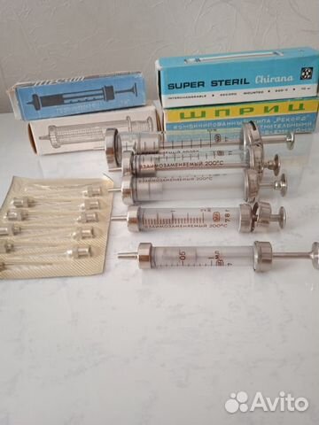 Шприц стеклянный многоразовый