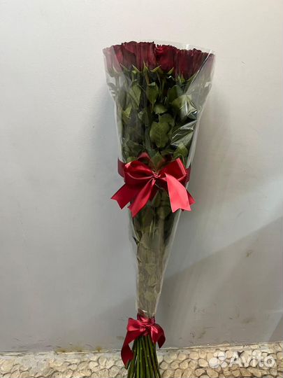 Розы Высокие Букет Цветов Москва