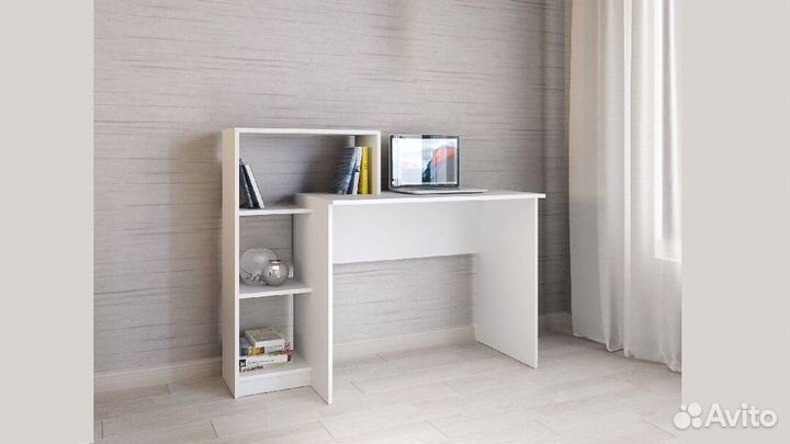 Стол компьютерный Квартет 2 Белый