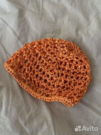 Шапка сетка кроше