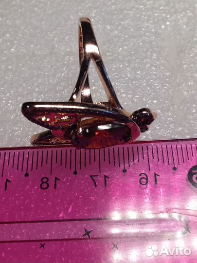 Комплект с Гранатом Серебро,Золото 19 р