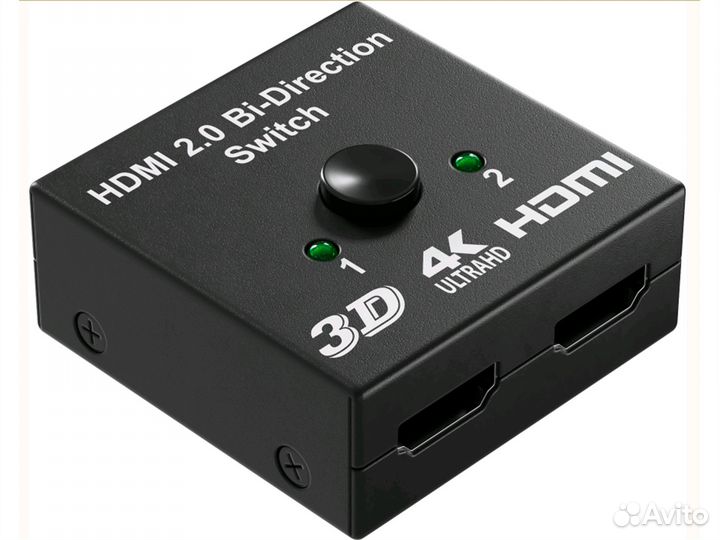 Переключатель разветвитель hdmi на 2 порта A18