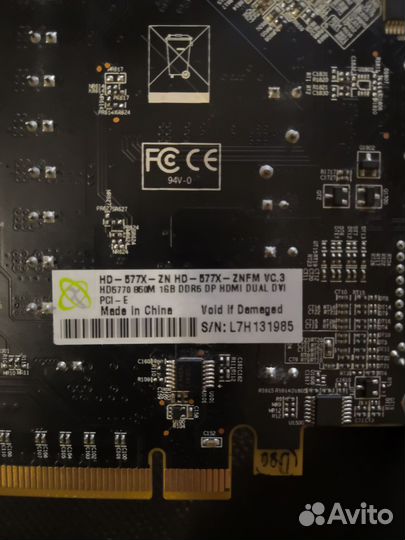 Видеокарта Radeon HD 5770 1GB gddr5 128bit
