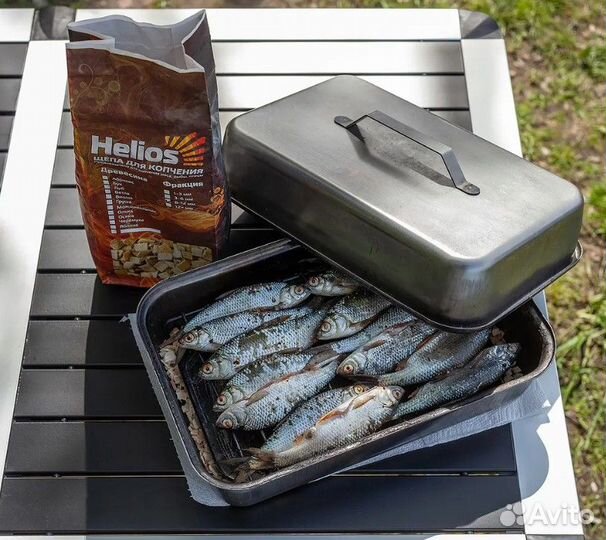 Коптильня походная для горячего копчения