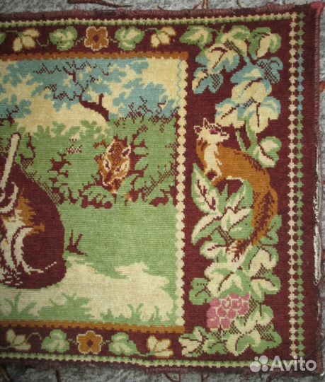 Старинный детский прикроватный коврик