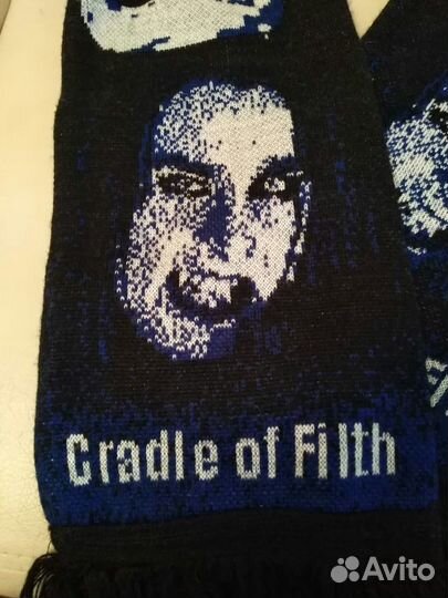 Шарф рок группа металл Cradle of Filth мерч 90ые г
