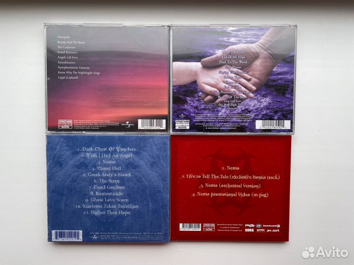 Фирменные CD группы Nightwish