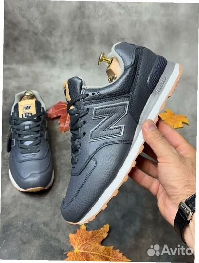 Кроссовки New Balance мужские кожаные