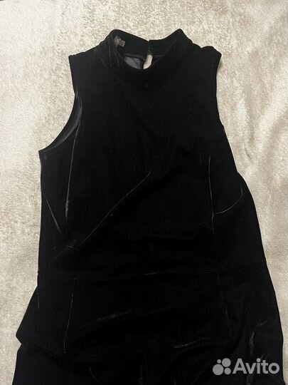 Платье велюровое