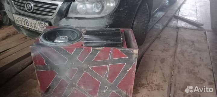 Сабвуфер и усилитель бу