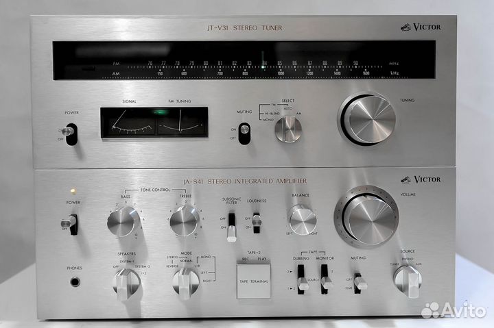 Комплект Аппаратуры Victor JA-S41/JT-V31, 1976г