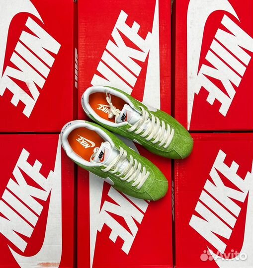 Кроссовки Nike cortez Green Suede