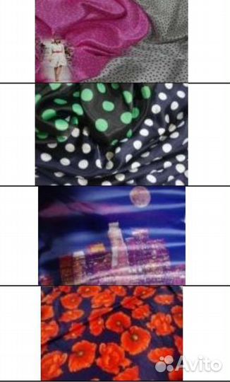 Атлас набивной ткань