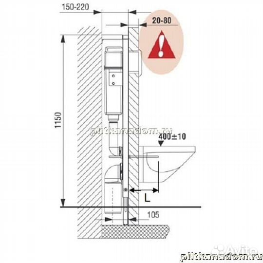 Roca Mateo 893100010 Пэк унитаз, инсталляция, кнопка, сиденье (микролифт)