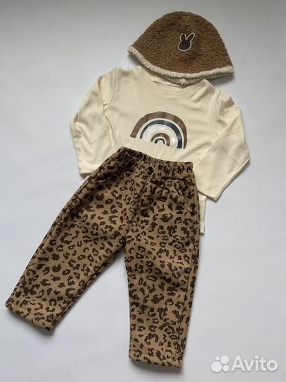 Детские штаны леопардовые 80