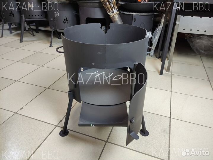 Печь (очаг, подставка) с дверкой для казана 16 л