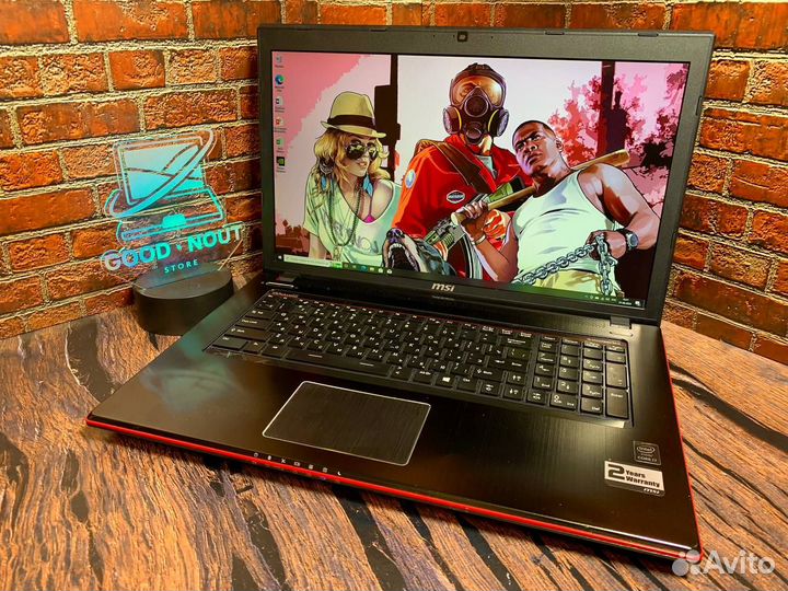 Ноутбук MSI i7 GTX 8GB SSD 17*3 Full HD